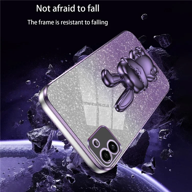 Per Samsung Galaxy A03 (164,2 x 75,9 x 9,1 mm) Custodia per telefono cellulare Supporto per cavalletto Custodia a coniglio cartoon - Viola