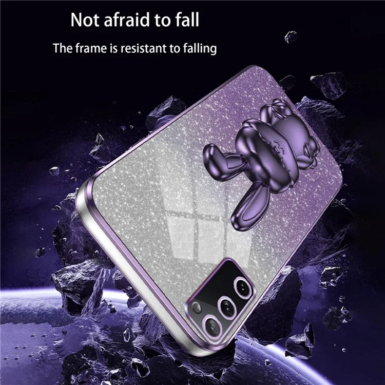 Для Samsung Galaxy S20 FE / S20 fe 5G / S20 FE 2022 / S20 Lite Case Glitter Antiplop Phone Cople - Фиолетовый