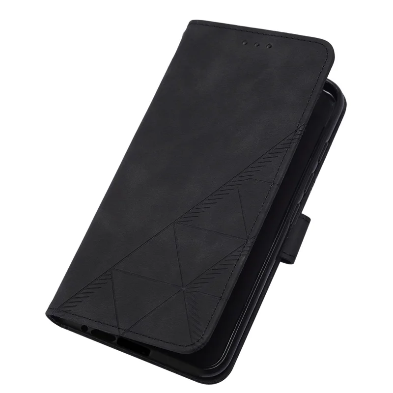 For Samsung Galaxy S24 Ultra Leather Case with Hand Strap Wallet Stand Phone Cover - Black