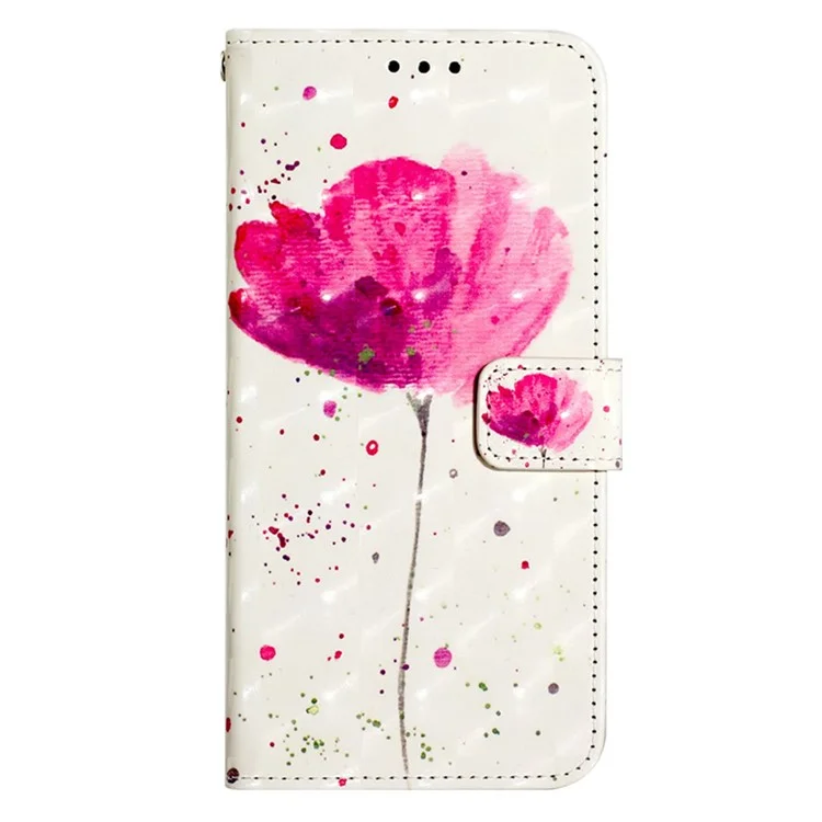 YB Pattern Printing Serie-2 für Xiaomi Redmi 13C 4G / 13C 5G / 13R 5G / Poco M6 5G / Poco C65 4G Hülle Brieftasche Handyhülle - Blume