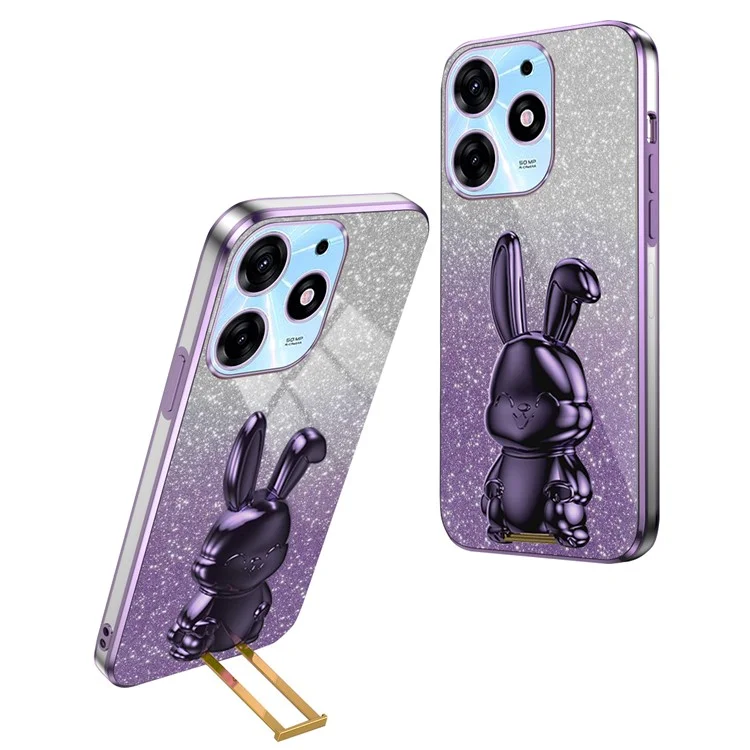 Capa de Telefone para TECNO Spark 10 Pro Case Slim-Fit PC+TPU - Púrpura