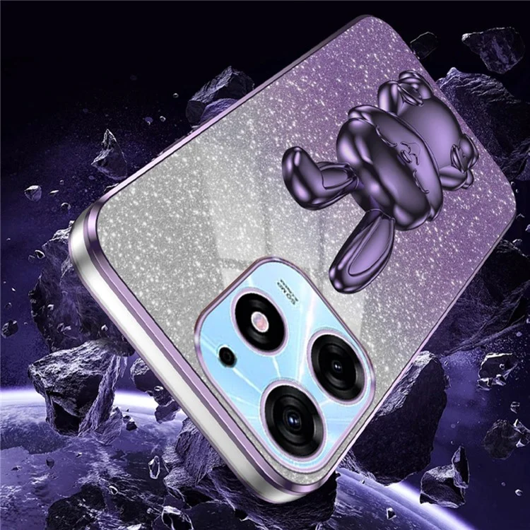 Capa de Telefone para TECNO Spark 10 Pro Case Slim-Fit PC+TPU - Púrpura
