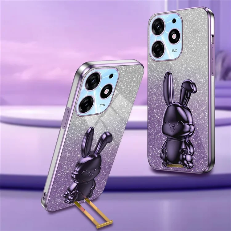 Capa de Telefone para TECNO Spark 10 Pro Case Slim-Fit PC+TPU - Púrpura