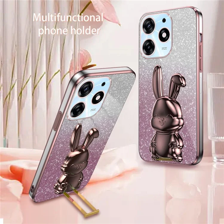 Phone Shell for TECNO Spark 10 Pro Case Slim-Fit PC+TPU Phone Cover - Pink
