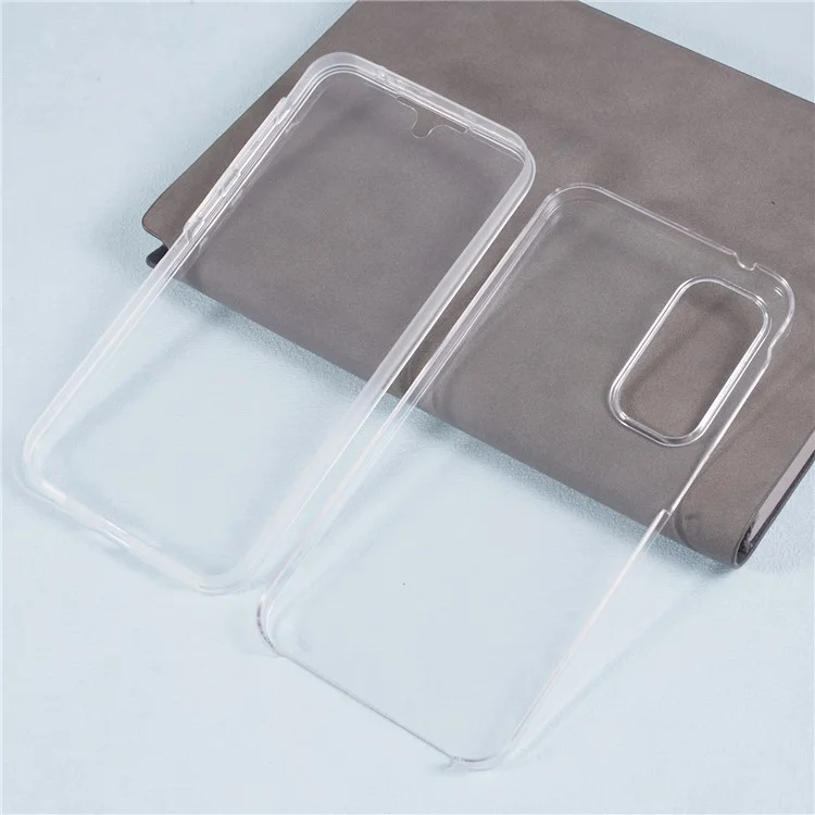 Per Samsung Galaxy A35 5G Cover Trasparente Acrilico + TPU Protezione totale Cover Telefono con Pellicola PET