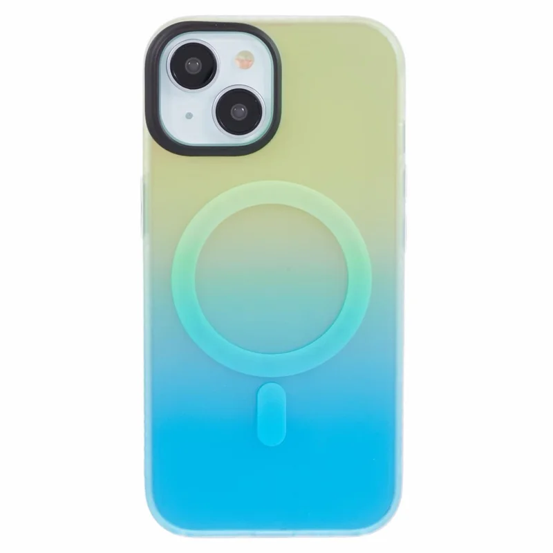 MP Series For iPhone 13 Compatible with MagSafe IMD TPU+Acrylic Phone Cover - Gradient Blue