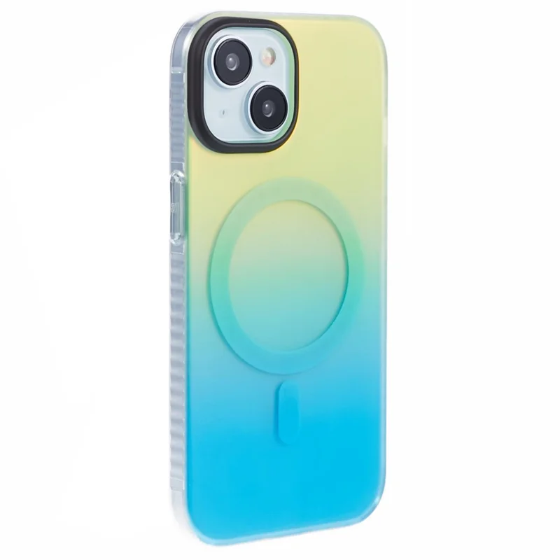 MP Series For iPhone 13 Compatible with MagSafe IMD TPU+Acrylic Phone Cover - Gradient Blue