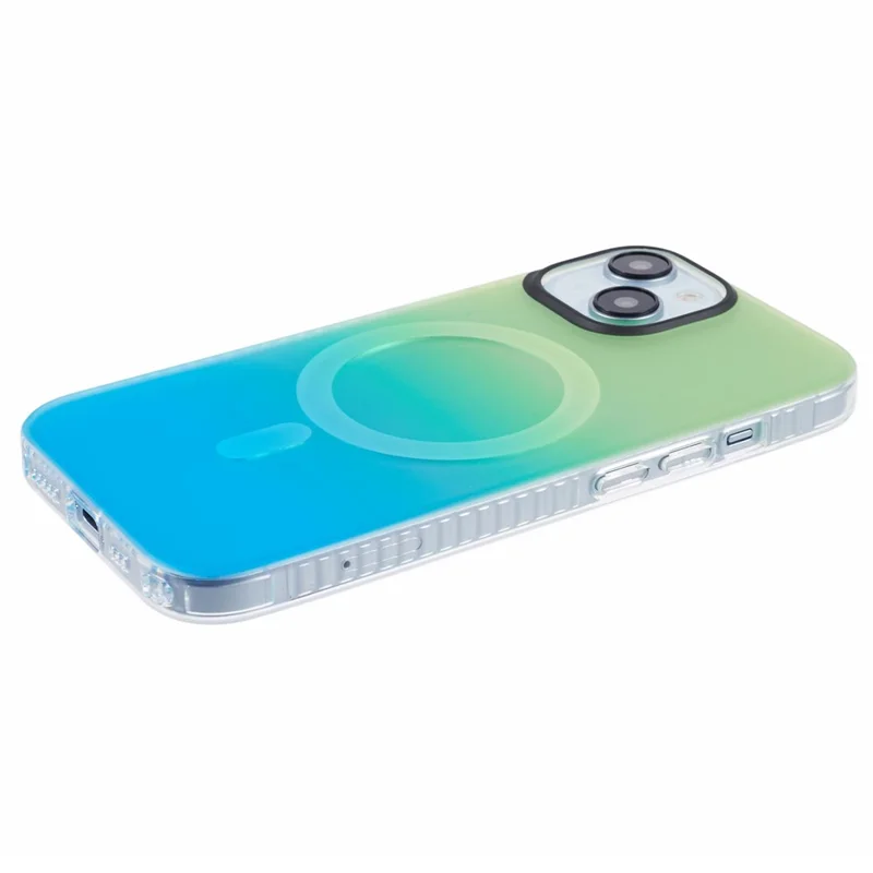 MP Series For iPhone 13 Compatible with MagSafe IMD TPU+Acrylic Phone Cover - Gradient Blue