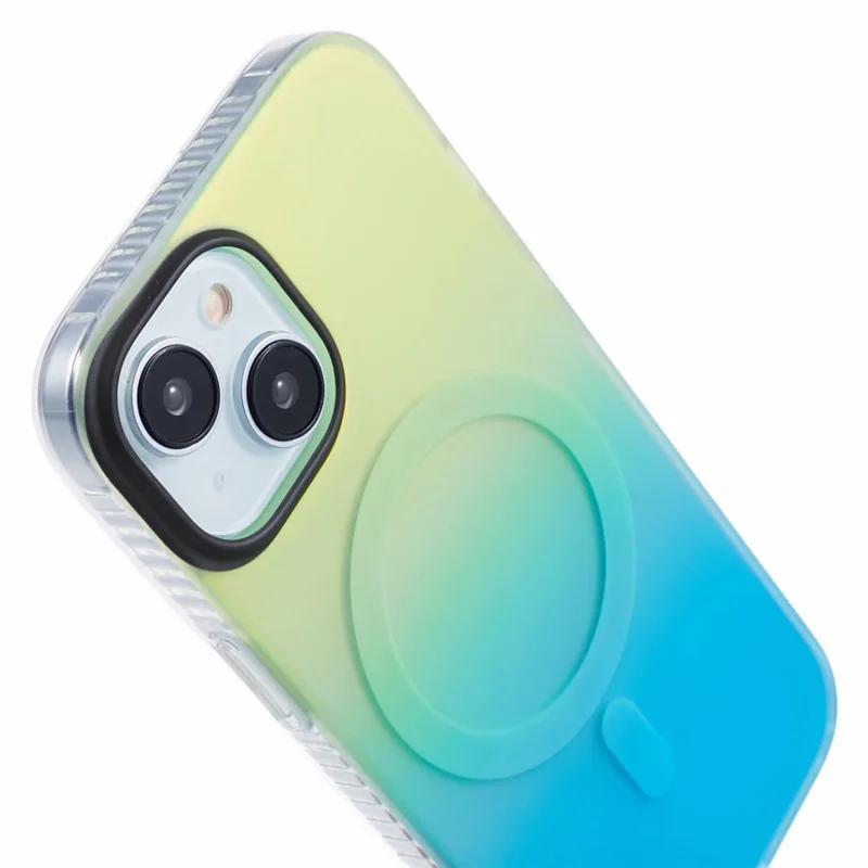 MP Series For iPhone 13 Compatible with MagSafe IMD TPU+Acrylic Phone Cover - Gradient Blue