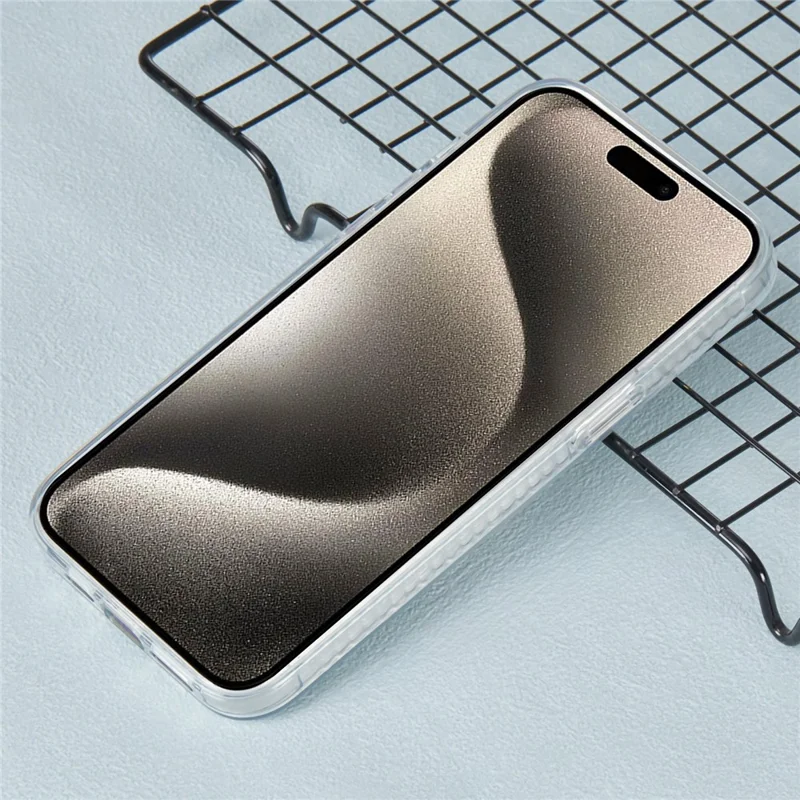 MP Series For iPhone 15 Pro Max Cell Phone Cases TPU+Acrylic Creative Cover Compatible with MagSafe - Rhombus