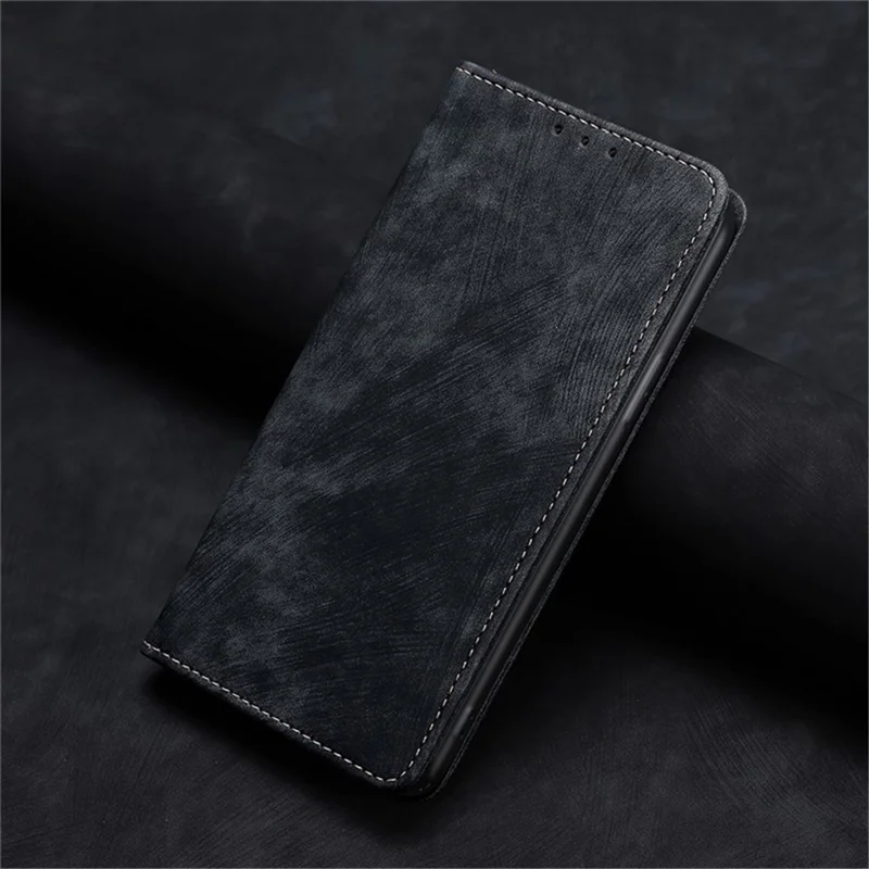 Para Xiaomi Redmi Note 13 Pro 5G / Poco X6 5G Protective Case RFID Blocking PU Leather Wallet Phone Cover - Preto