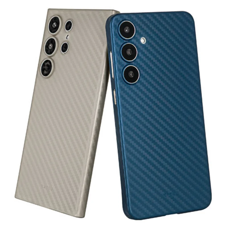 KZDOO For Samsung Galaxy S24 Ultra Case PP Phone Back Cover Carbon Fiber Texture - Blue