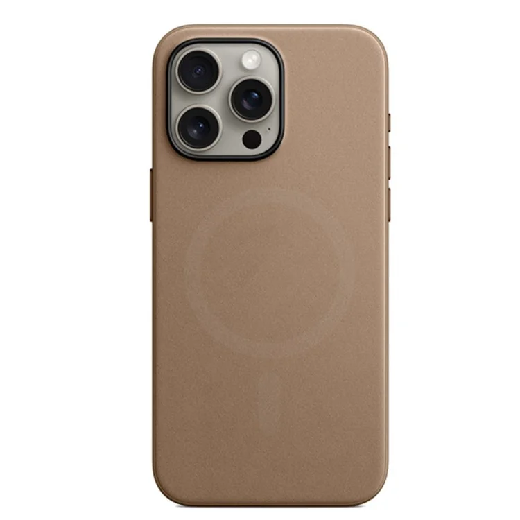KZDOO Mag Elite Series Fine Woven Case for iPhone 15 Pro Eco-Friendly Phone Case Compatible with MagSafe - Khaki