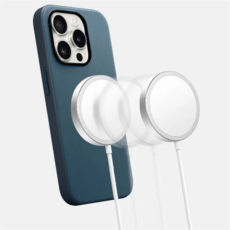 KZDOO Para iPhone 15 Pro Max Capa Fina Tecida Compatível com MagSafe Mag Elite Eco-Friendly - Cáqui