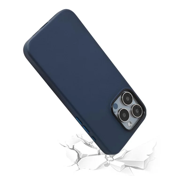 KZDOO Noble Collection Slim Case for iPhone 15 Pro Max PU Leather Flip Phone Cover - Gris