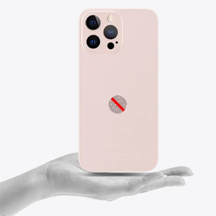 Serie Air Skin KZDOO para iPhone 15 Pro Funda antihuellas mate Ultra delgada Cubierta de teléfono - Negro 
