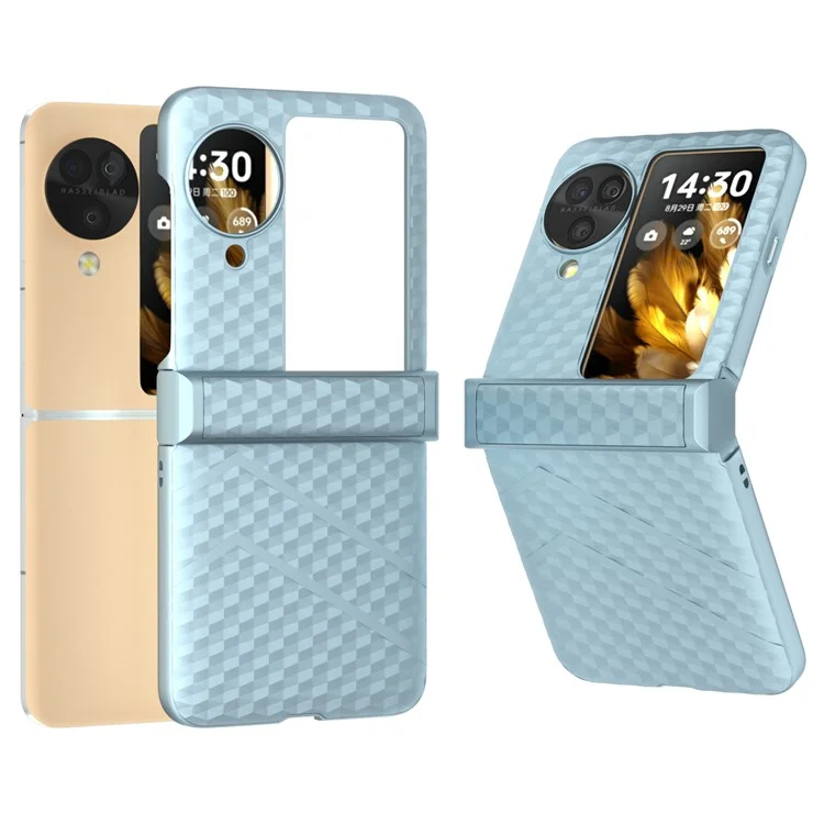 Für Oppo Find N3 Flip 5G Hartplastikgehäuse Anti-Drop Matter Textur Schlanke Handyhülle - Blau
