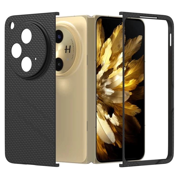 Funda para Oppo Find N3 5G, textura mate, dura, PC a prueba de golpes - Negro