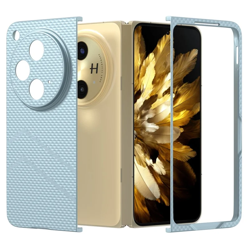 For Oppo Find N3 5G Case Matt struktur Hård PC Stødfast Telefonbeskyttelse - Blå