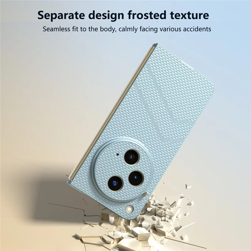 For Oppo Find N3 5G Case Matt struktur Hård PC Stødfast Telefonbeskyttelse - Blå