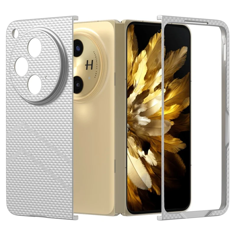 For Oppo Find N3 5G Case Matte Texture Hard PC Shockproof Phone Cover - Silver