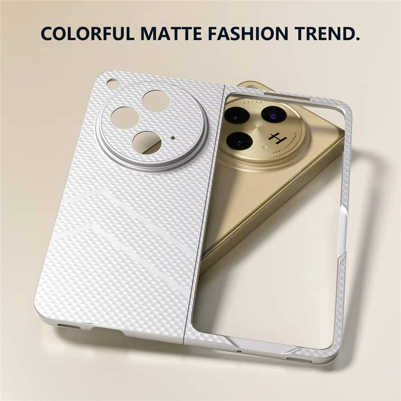 For Oppo Find N3 5G Case Matte Texture Hard PC Shockproof Phone Cover - Silver