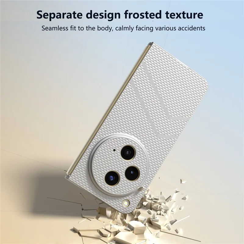 For Oppo Find N3 5G Case Matte Texture Hard PC Shockproof Phone Cover - Silver