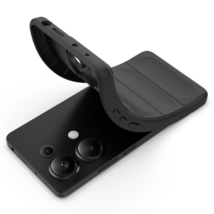 Para Xiaomi Redmi Note 13 Pro 4G Capa de Telefone Celular Proteção Contra Quedas Capa Protetora de TPU - Preto