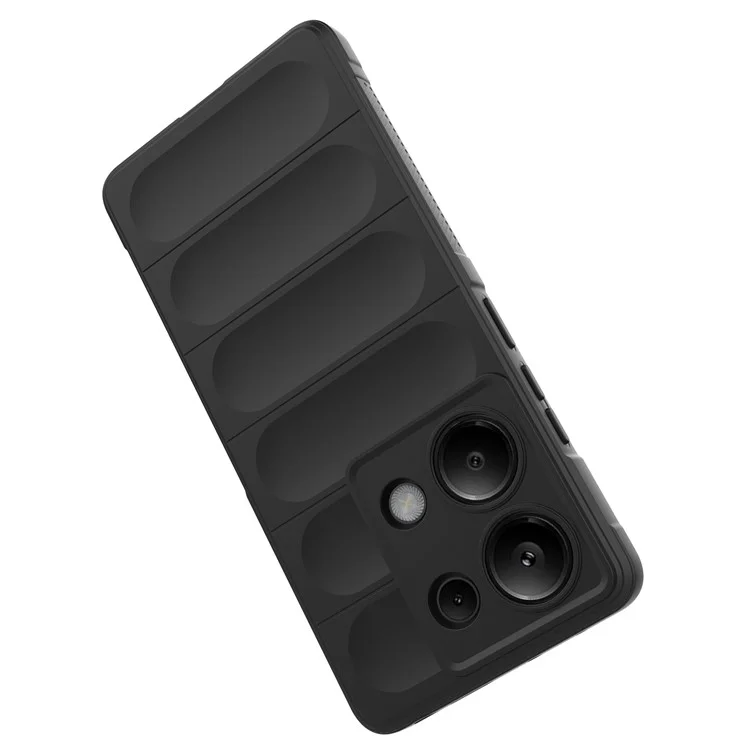 Para Xiaomi Redmi Nota 13 Pro 4G Caixa de Celular Proteção Drop Protection TPU Tampa de Proteção - Preto