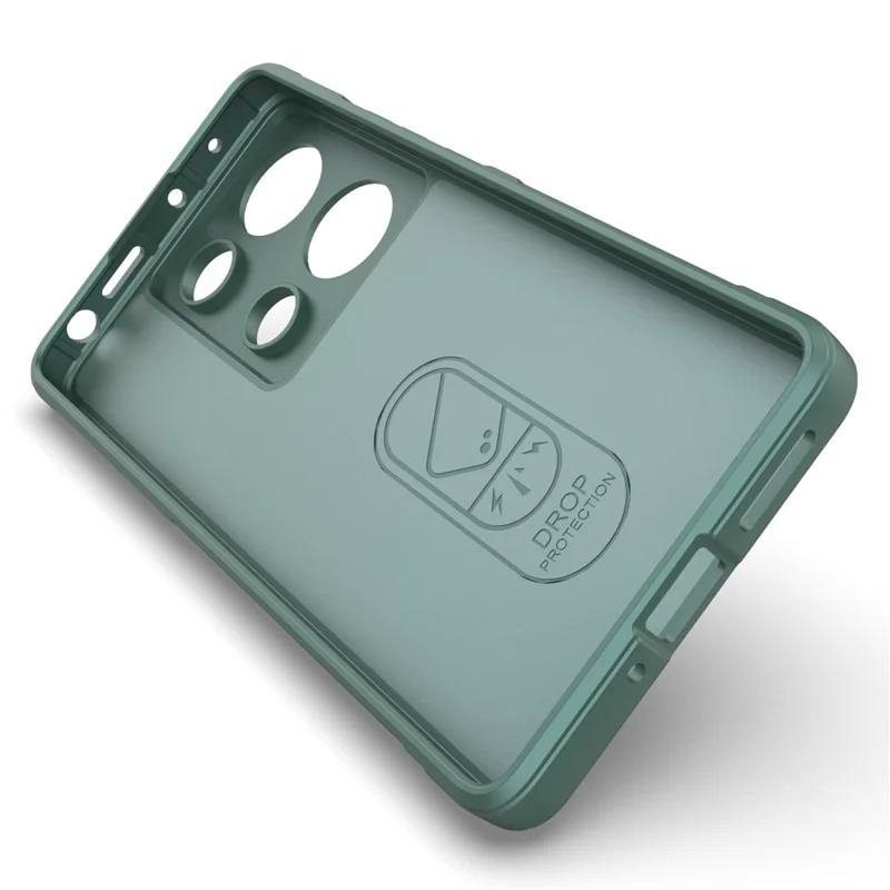 For Xiaomi Redmi Note 13 Pro 4G Cell Phone Case Drop Protection TPU Protective Cover - Green