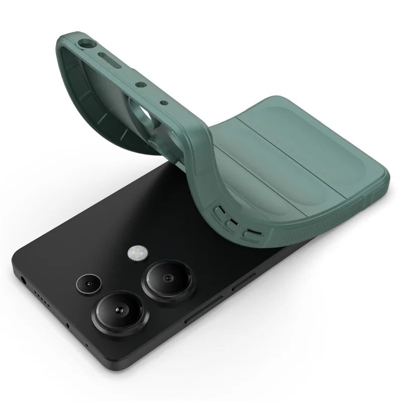 For Xiaomi Redmi Note 13 Pro 4G Cell Phone Case Drop Protection TPU Protective Cover - Green