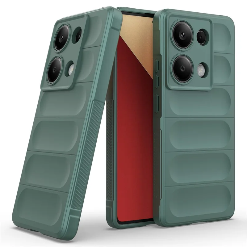 For Xiaomi Redmi Note 13 Pro 4G Cell Phone Case Drop Protection TPU Protective Cover - Green