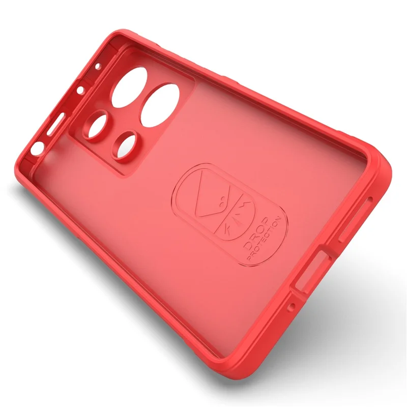 For Xiaomi Redmi Note 13 Pro 4G Cell Phone Case Drop Protection TPU Protective Cover - Red