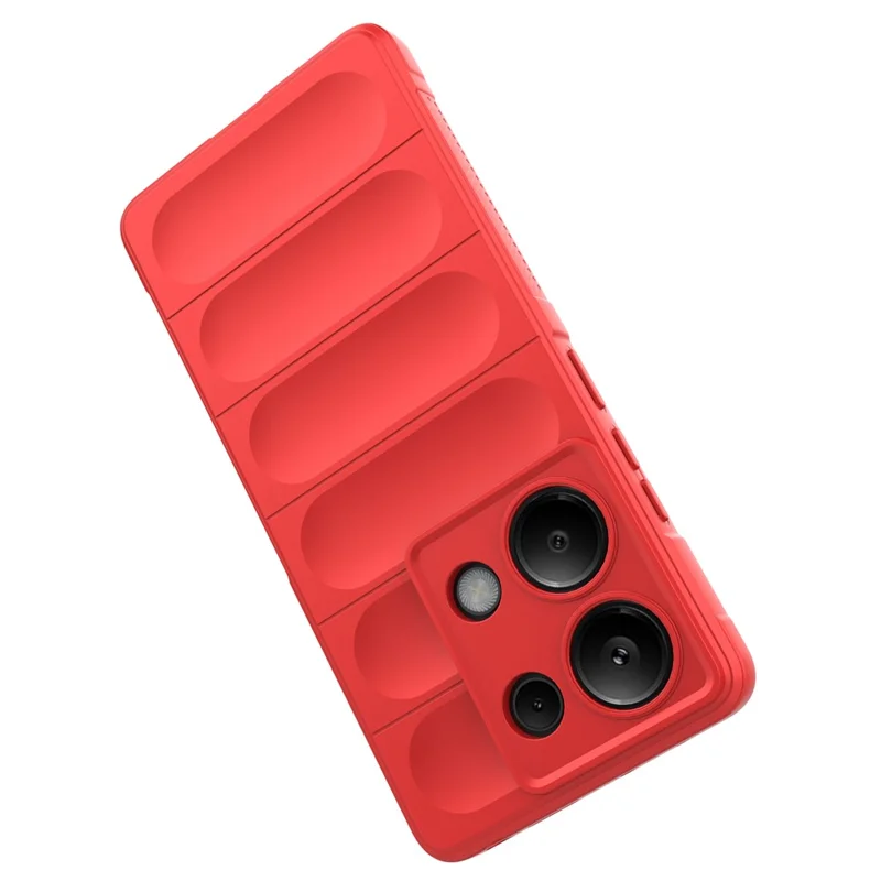 For Xiaomi Redmi Note 13 Pro 4G Cell Phone Case Drop Protection TPU Protective Cover - Red