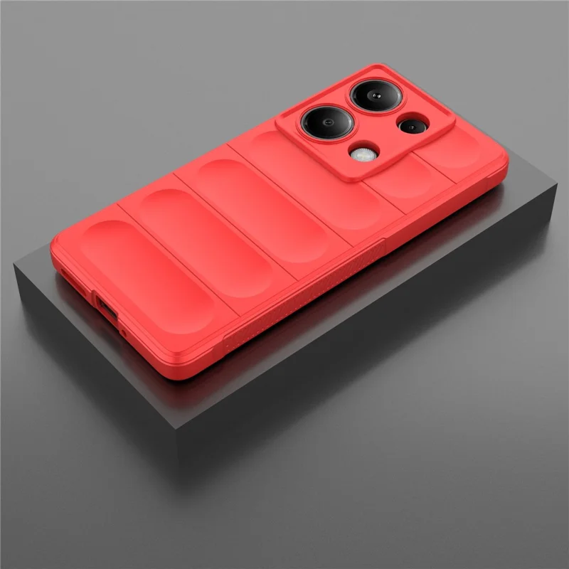 For Xiaomi Redmi Note 13 Pro 4G Cell Phone Case Drop Protection TPU Protective Cover - Red