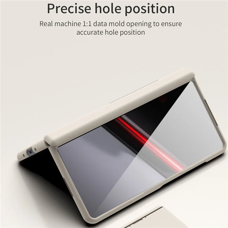 For Honor Magic V2 RSR Funda Porsche Design Protección dura de PC anti-arañazos con película de vidrio templado - Beige 
