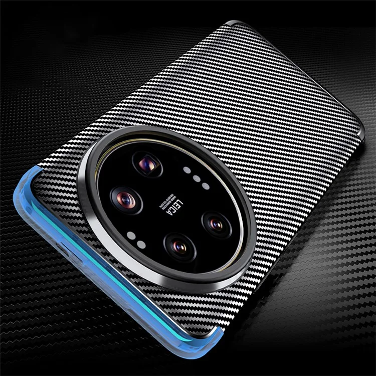 For Xiaomi 14 Ultra Case TPU Carbon Fiber Texture Shockproof Mobile Phone Cover