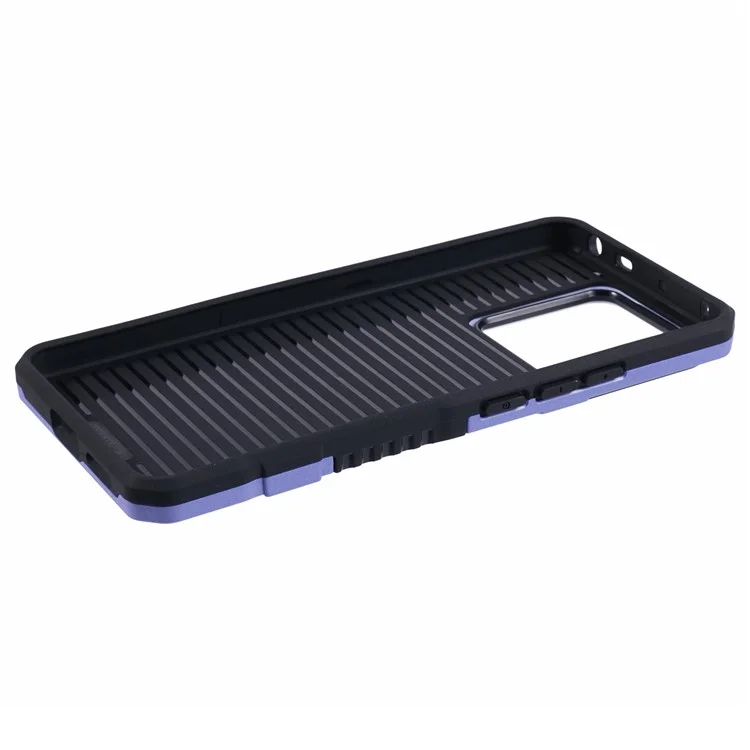 Para Xiaomi Redmi Note 13 Pro 5G / Poco X6 5G Funda de Teléfono Anillo Soporte Funda PC+TPU a Prueba de Golpes - Púrpura