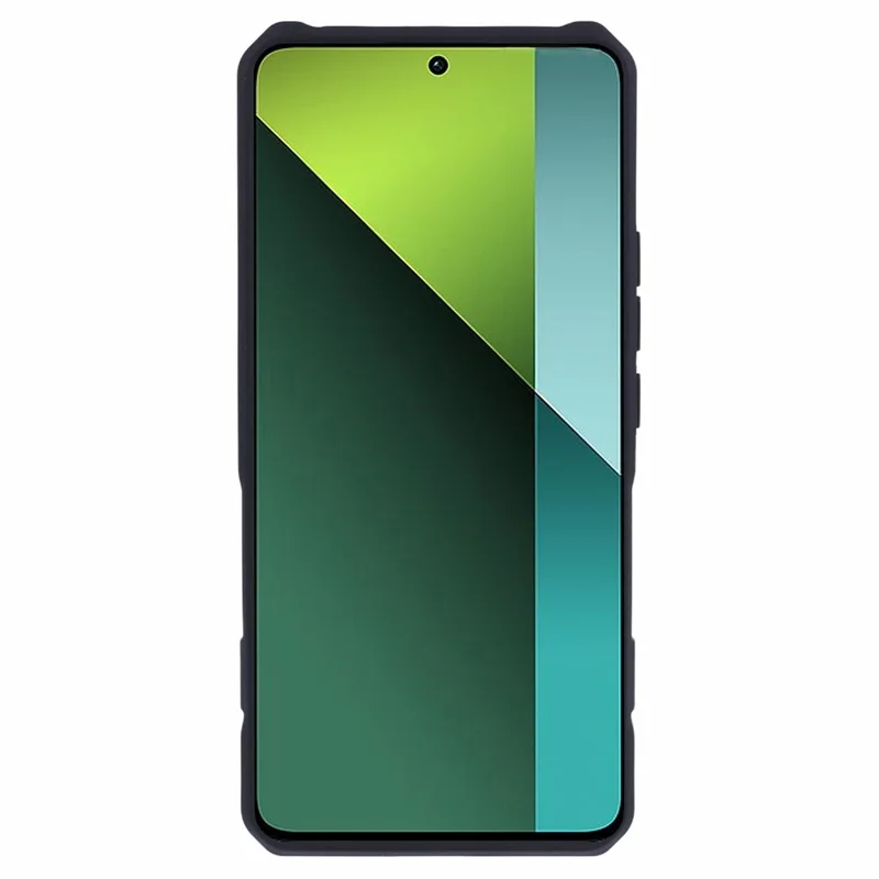 For Xiaomi Redmi Note 13 Pro 5G / Poco X6 5G Phone Case Ring Kickstand PC+TPU Shockproof Cover - Black