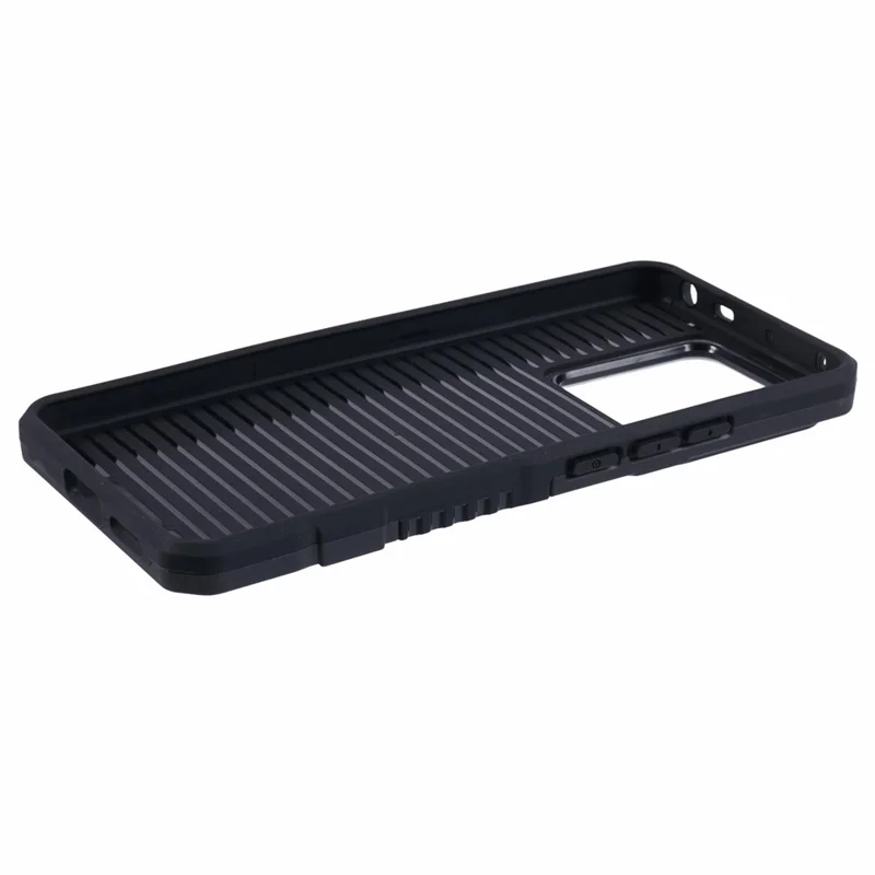 For Xiaomi Redmi Note 13 Pro 5G / Poco X6 5G Phone Case Ring Kickstand PC+TPU Shockproof Cover - Black