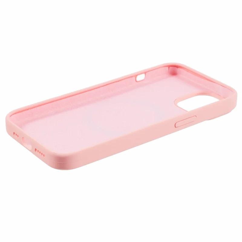 BJT Series For iPhone 15 Case TPU+Silicone Fabric Lining Magnetic Phone Case (Big Rear Lens Hole) - Pink