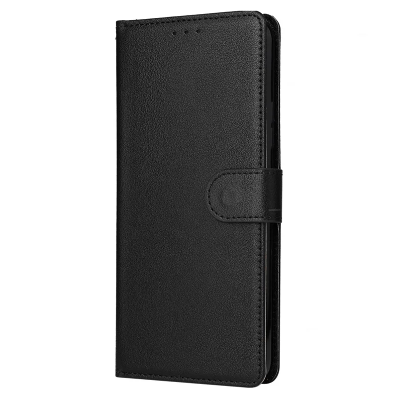 Custodia per cellulare per iPhone 15 Wallet PU Leather Stand Mobile Phone Shell - Nero