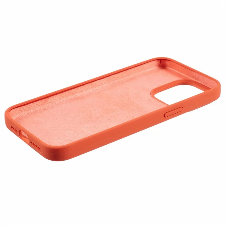 BJT Series For iPhone 13 Pro Max 6.7 inch Magnetic Phone Case TPU+Silicone Drop-resistant Back Shell - Orange