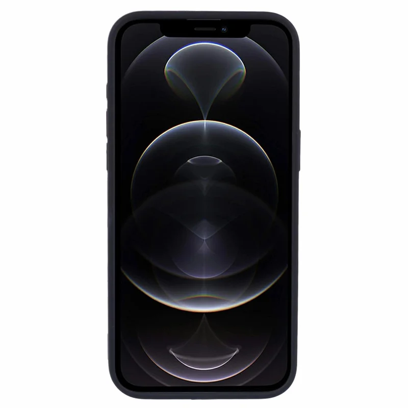 BJT Series For iPhone 12 Pro Max 6.7 inch Case Compatible with MagSafe TPU+Silicone Anti-drop Phone Shell - Black