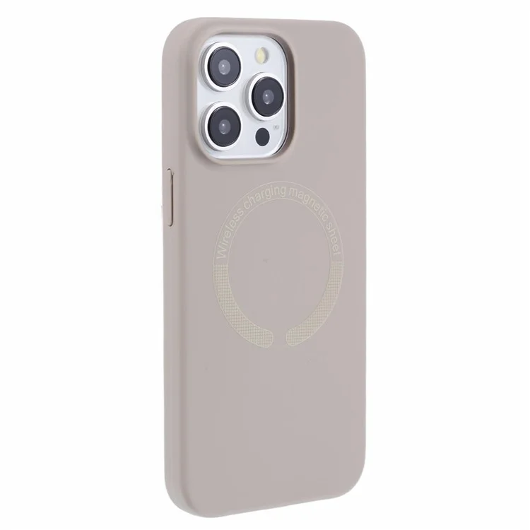 BJT Series Magnetic Case for iPhone 14 Pro Cover Soft Fabric Lining Phone Protector - Grey