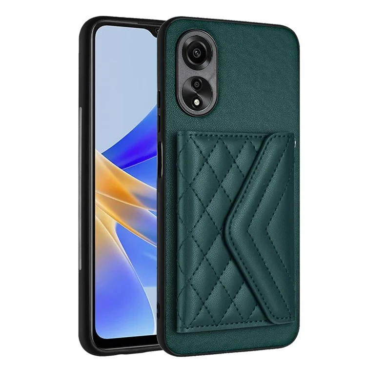 Серия кожаных покрытий YB для телефона Oppo A58 4G - чехол RFID для мобильного телефона с блокировкой - зеленый