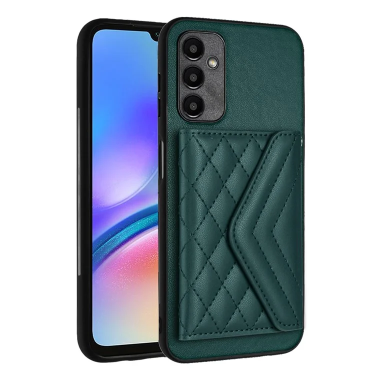 YB Leather Coating Series-8 per custodia Samsung Galaxy A05s 4G RFID Blocking Kickstand Card Bag Phone Case - Verde