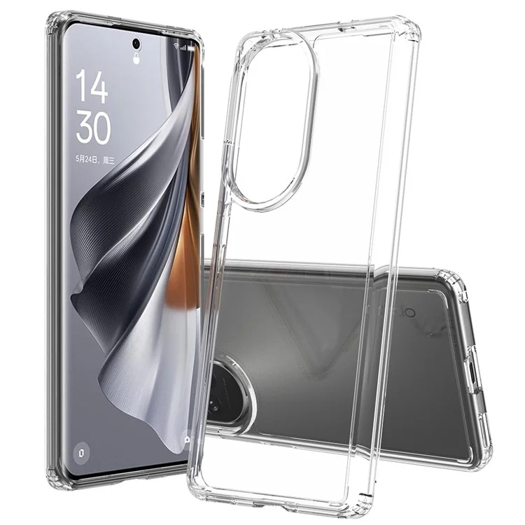 Для Oppo Reno10 5G (Global) / Reno10 Pro 5G (Global) Чехол TPU+Акриловая прозрачная телефонная крышка