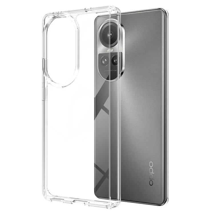 Для Oppo Reno10 5G (Global) / Reno10 Pro 5G (Global) Чехол TPU+Акриловая прозрачная телефонная крышка