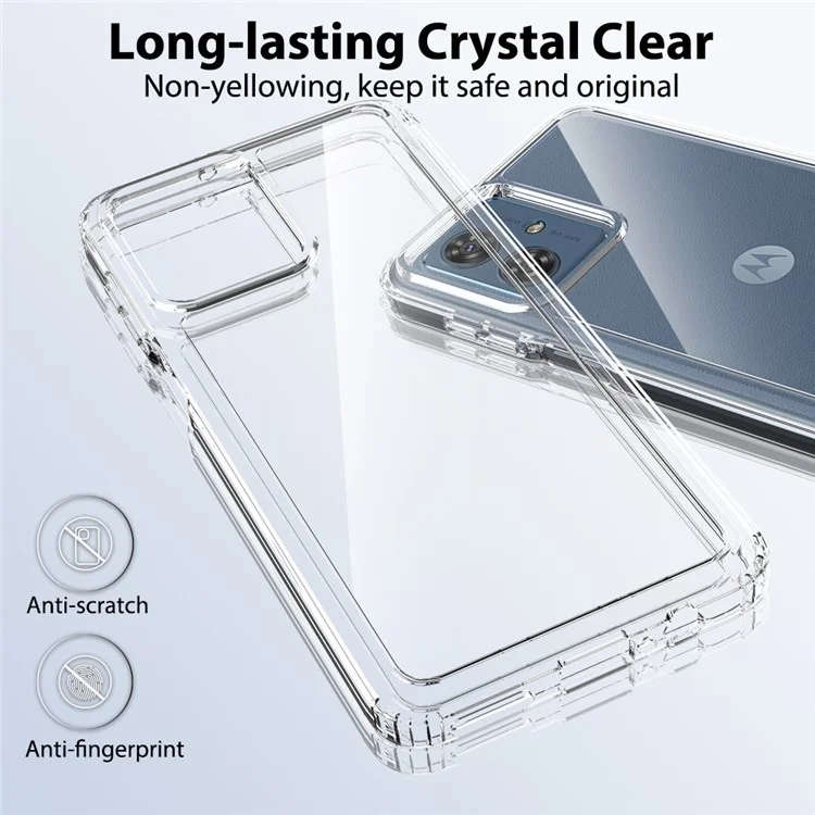 Para Motorola Moto G54 5G Case TPU+Acrylic Phone Cover Ultra Transparente